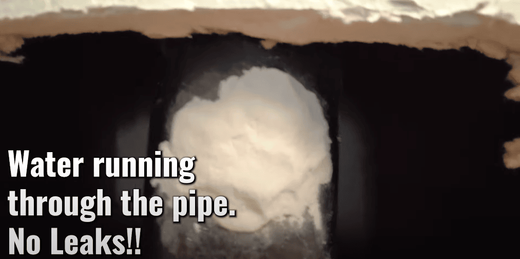 Accidentally drilled hole in pvc drain pipe