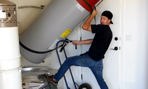 One Man Water Heater Lift: How To?