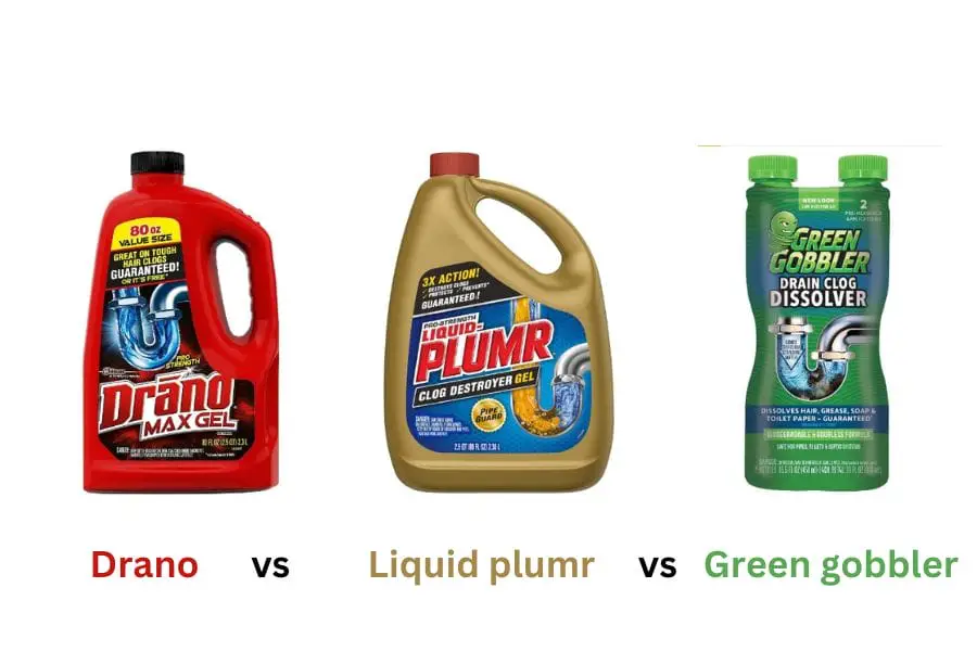 Drano vs Liquid plumr vs Green gobbler