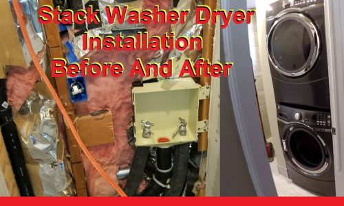 Rough in for Stackable Washer Dryer