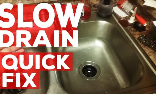 Slow Draining Kitchen Sink Not Clogged