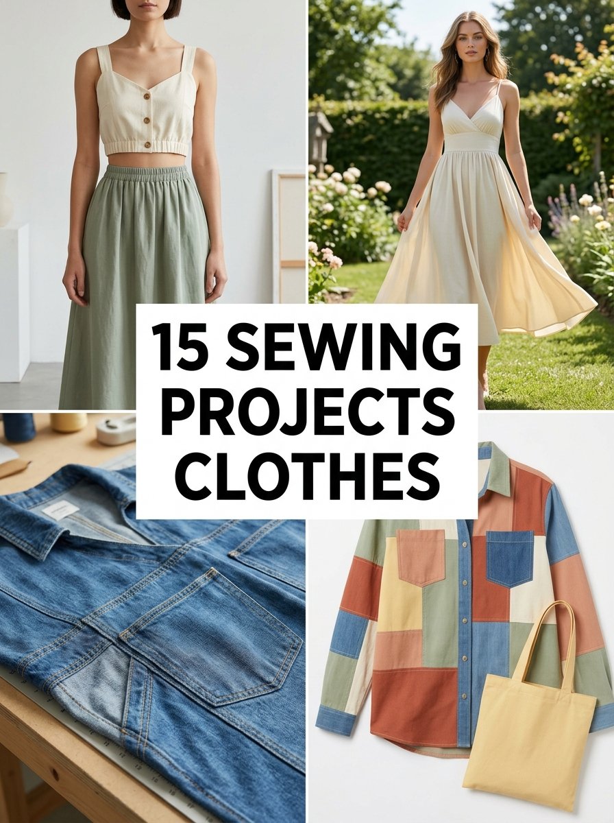 Quick Textiles Projects 15 Sewing Projects Clothes Ideas for Beginners